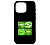 Verde Leggi Le Mie Labbra Grafica Verde Custodia per iPhone 16 Pro
