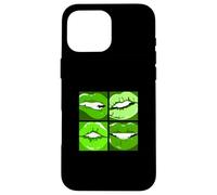Verde Leggi Le Mie Labbra Grafica Verde Custodia per iPhone 16 Pro Max