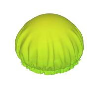 Verde lime,Cuffia da doccia, cuffia da notte, doppio strato, impermeabile, elastica, riutilizzabile.