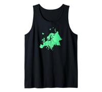 verde, mappa, di, europa, con, paesi, confini Canotta