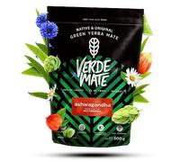 Verde Mate Green Ashwagandha 500 g | Yerba Mate con Erbe e Ashwagandha | Gelsomino, Camomilla e Petali di Fiordaliso | Miscela Vegetale Naturale