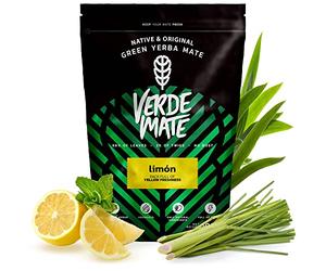 Verde Mate Green Limon Yerba Mate dal Brasile Fortemente stimolante yerba mate Senza glutine Non si tratta di secchi fumo (500g)