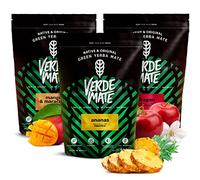 Verde Mate Yerba Mate Fruttato Set 1,5kg (3x500g) | Mango & Maracuja, Ananas, Dragon Fruit | Yerba Mate Brasiliana Verde | Gusto Delicato e Naturale