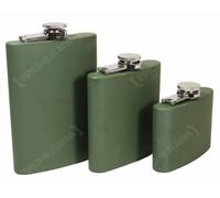 VERDE MILITARE ACCIAIO INOX FIASCHETTA DA TASCA tascabile alcol 4 6 227ml -