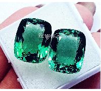 Verde Naturale Ametista 10 A 12 KT Loose Gemma Matched Paio Certificato R157