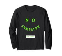 Verde No Sympathy for Haters Grafica Verde Maglia a Manica