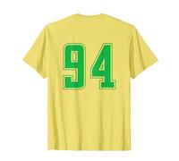 Verde Numero 94 Uniforme Numerata Squadra Sportivo Maglietta