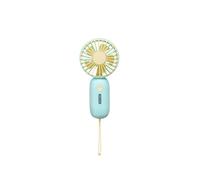 (Verde) Nuovo ventilatore portatile con ricarica USB Mini Macaron Piccolo ventilatore Piccolo ventilatore tascabile