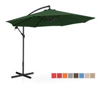 Verde Ombrellone decentrato - Verde - Rotondo - Ø 300 cm - Inclinabile | Uniprodo