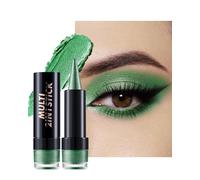 Verde Ombretto Stick Paillette, Metallico Ombretto Bastoncino, Lunga Durata Impermeabile, Smooth Texture Ombretti, Highly Pigmented Facile da Usare Matita Occhi, Trucco Donna-06
