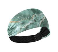Verde Oro Irregolare Marmo Texture no slip fascia per le donne Elastici per capelli per i capelli delle donne per Yoga Calcio Atletico Sport accessori para el cabello de mujeres