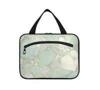 Verde Oro Lusso Texture Marmo Appeso Borse per Viaggio con Gancio, Designer Borse Pieghevole per Uomo per Le Donne Must Gym Maleta para maquillaje L