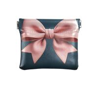 Verde Papillon Modello Rosa Delle Donne In Pelle Moneta Cambia Borsa Unica Trucco Borsa Cambiare Borsa per Le Donne Vi, Papillon verde motivo rosa, 1 size, moderno
