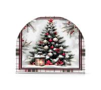 Verde Plaid Albero di Natale Portatovaglioli per Tavolo Cucina Decor Acrilico Portatovaglioli di Carta per Sala da Pranzo Tessuti Interni Esterni Festa