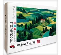 Verde Puzzle 4000 Pezzi Adulti, Campo Puzzle Legno con Scatola 141x87cm, Idea Regalo Uomo e Donna, Divertimento Per Adulti, per Gioco Familiar, Giochi di Sfida, Squisita confezione Regalo, 9-6580
