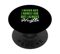 Verde Raramente Mai Sempre Hustle Grafica Verde PopSockets PopGrip Adesivo