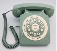 Verde Retro Telefono Fisso,Telefono Antico,Seduta del Telefono del Palazzo in Stile Vecchio,Telefoni Classici di Vecchia Moda Telefono da scrivania cablato per Ufficio e Casa