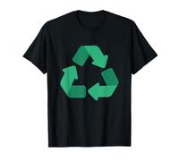 Verde Riciclo Simbolo Eco Conscious Earth Design Maglietta
