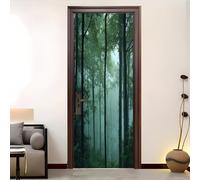 Verde Rimovibile Creative Poster per Porte,Arte Sticker Autoadesivo | Pvc Adesivi Buccia e Bastone Mondiale Junglea Paesaggio per Soggiorno Camera da Letto Porte Deco Poster Murale 95x215 cm