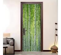 Verde Rimovibile Creative Poster per Porte,Arte Sticker Autoadesivo | Pvc Adesivi Buccia e Bastone Mondiale Junglea Paesaggio per Soggiorno Camera da Letto Porte Deco Poster Murale 90x210 cm