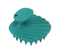 [Verde roccioso] Spazzola per shampoo in silicone con massaggio del cuoio capelluto, sollievo dalla forfora con setole morbide, per una pulizia delicata (grigio/giallo/verde/bianco) (verde, spazzola