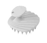 [Verde roccioso] Spazzola per shampoo in silicone con massaggio del cuoio capelluto, sollievo dalla forfora con setole morbide, per una pulizia delicata (grigio/giallo/verde/bianco) (grigio, spazzola