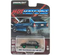 Verde Ruote Greenlight 1:64 1983 Volkswagen Golf MK1 Gti Nero 63020-D