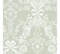 Verde Salvia Carta da Parati Damasco Fiocco Floreale Camera Vivaio Holden 14170
