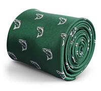Verde Scuro Uomo Cravatta Con Trota Motivo By Frederick Thomas Pesca Regalo Papà