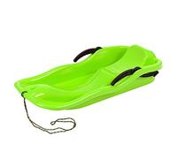 PROSPERPLAST Verde Slitta Race Snow Glitter di plastica, con Corda di trazione e Freni sterzo