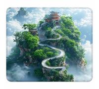 Verde Tappetino Mouse Piccolo 250x200mm, Tappetini Mouse Gaming Architettura, Mousepad Impermeabile e Antiscivolo, con Bordo Cucito, Pratica e Facile da Pulire, Ufficio, Laptop, PC, Regalo 7-2076