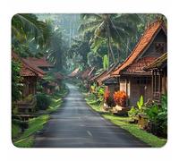 Verde Tappetino Mouse Piccolo 340x280mm, Tappetini Mouse Gaming Architettura, Mousepad Impermeabile e Antiscivolo, con Bordo Cucito, Pratica e Facile da Pulire, Ufficio, Laptop, PC, Regalo 0-2971