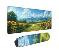Verde Tappetino Mouse XXL 1200 x 600 mm, Design ModernoTappetino Scrivania Paesaggio Mouse Pad con Base in Gomma Antiscivolo Accessori Scrivania, waterproof Mousepad per Computer, PC, Lapto -zzg2505G5