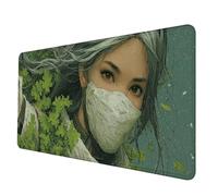 Verde Tappetino Mouse XXL 900 x 400mm, Tappetino Mouse Donna Mousepad con Bordi Cuciti, Impermeabile Tappeto Scrivania Base in Gomma Antiscivolo Sottomano Scrivania per Hogar, PC, Laptop -hjw250675