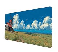 Verde Tappetino Mouse XXL 900 x 400mm, Tappetino Mouse Natura Mousepad con Bordi Cuciti, Impermeabile Tappeto Scrivania Base in Gomma Antiscivolo Sottomano Scrivania per Hogar, PC, Laptop -hjw25064I