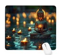 verde Tappetino per Mouse Piccolo 400x300x3mm,Gaming Mouse Pad zen,con Base in Gomma Antiscivolo,Mousepad con Bordi Cuciti,per Mouse Senza Fili,Laptop,Ufficio Casa,Lavabile,Regalo per Uomo D-135