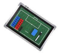 Verde Tavola Tattica Calcio in Lega di Alluminio per Allenatori | Uso in Campo e Clinic, Superficie Stampata Chiara, Facile da Appendere, per Marcatori Magnetici