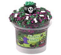 Verde viola nero bingsu slime, melma crunchy per bambini, regalo per feste slim per ragazze e ragazzi di età compresa tra 8 e 12 anni, giocattolo sensoriale, regalo di Natale e di Hallowmas