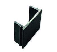 VERDELOOK | 18 Distanziatori in Alluminio Verniciato a Polvere Antracite Opaco per Recinzione Modulare Miami, Distanziatori Recinzione Doghe