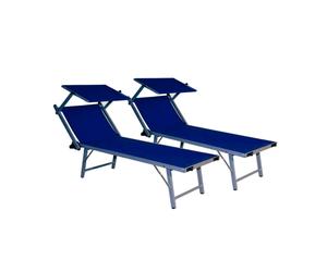 Verdelook 2 LETTINI RIMINI BLU NAVY 2 LETTINI RIMINI BLU NAVY