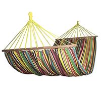 VERDELOOK | Amaca Doppia in Polycotton da Giardino, 220x160 cm, Colori Multipli, per 2 Persone, Senza Struttura