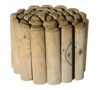 VERDELOOK | Bordura in Legno di Pino Impregnato, 200x20x5 cm, Colore Naturale, Recinzione per Aiuole