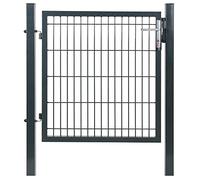 CANCELLETTO CANCELLO GIARDINO RECINZIONE ACCIAIO 100x100cm PALO QUADRATO