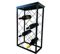 VERDELOOK | Cantinetta Rombi, Portabottiglie Vino in Metallo Verniciato da Appendere al Muro o da Appoggio, Portata massima 23 Bottiglie, Portabottiglie Moderno