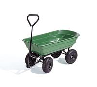VERDELOOK | Carrello Ribaltabile, Portata 250 kg, 110x100x53 cm, Verde, Carrello Multiuso, per Giardinaggio, Edilizia, Magazzini