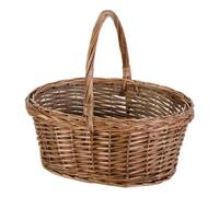 VERDELOOK Cesto Olandese in Vimini Spaccato con Manico, 39x29 h30 cm