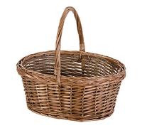 VERDELOOK Cesto Olandese in Vimini Spaccato con Manico, 39x29 h30 cm