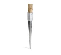 SUPPORTO STAFFA DI FISSAGGIO PALI A PUNTA FISSANTE 91x91mm ZINCATA VERDELOOK