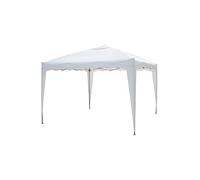 GAZEBO PIEGHEVOLE RICHIUDIBILE FISARMONICA 3X3mt CON BORSA FIERA MERCATO BIANCO
