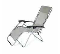 VERDELOOK Ibiza, poltrona sdraio multi posizione, 62x142x120 cm, grigio